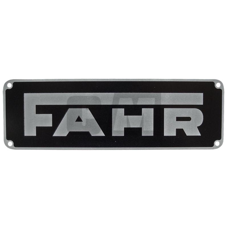 Enseigne 235 X 75 Mm, Entraxe 220 X 62 Mm pour Fahr référence fournisseur 15410001
